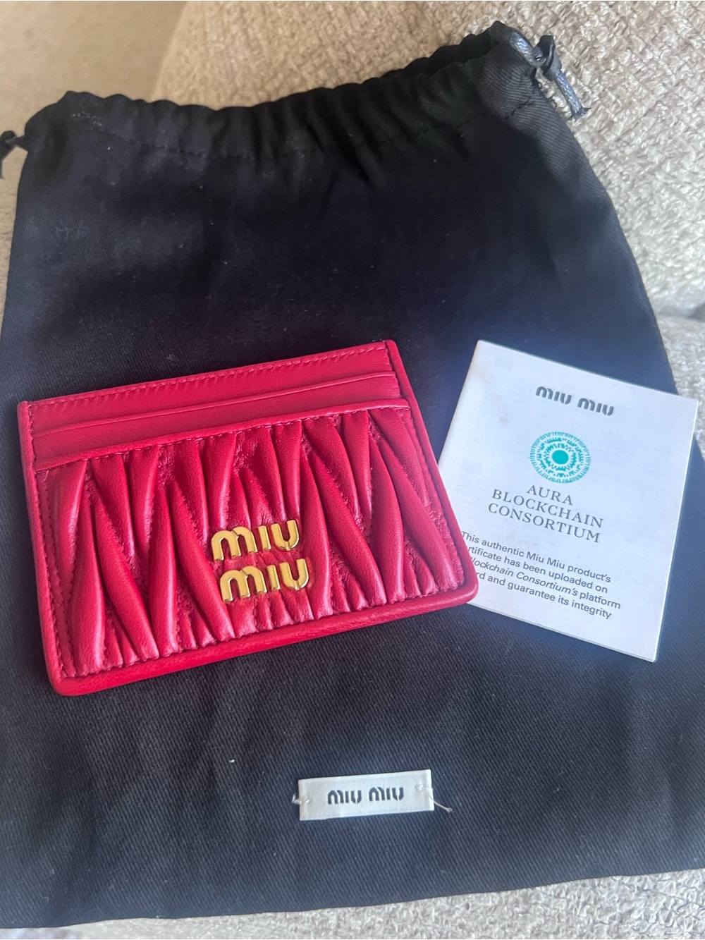 Miu Miu Matelasse Wallet